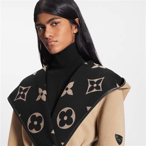 louis vuitton hooded wrap coat|louis vuitton reflective.